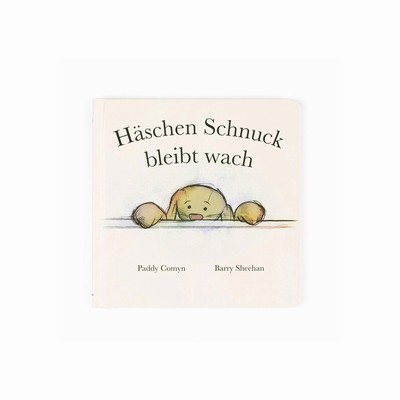 Jellycat Haschen Schnuck Bleibt Wach Buch & Bashful Cottontail Bunny Medium USA | 16473OMUV